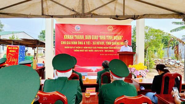 KHÁNH THÀNH, BÀN GIAO "NHÀ TÌNH NGHĨA)